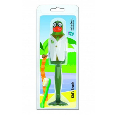 Зубная щетка Miradent Kid's Brush Попугайчик, 3-12 лет