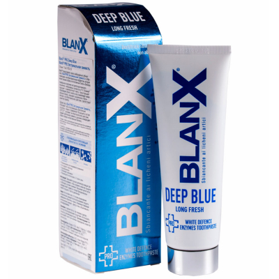 Зубная паста BlanX Pro Deep Blue, 75 мл