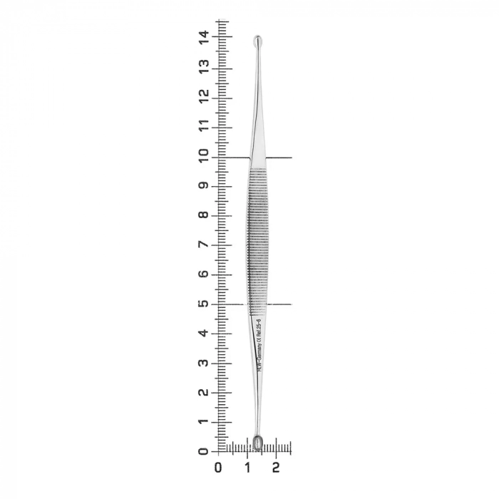 Ложка кюретажная Williger, овальная, прямая, 3,0-3,5 мм, 25-6*