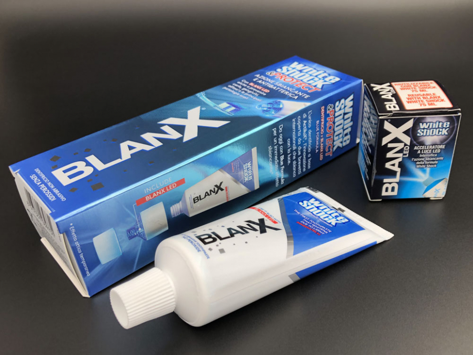 Комплекс BlanX White Shock Protect + LED, 50 мл