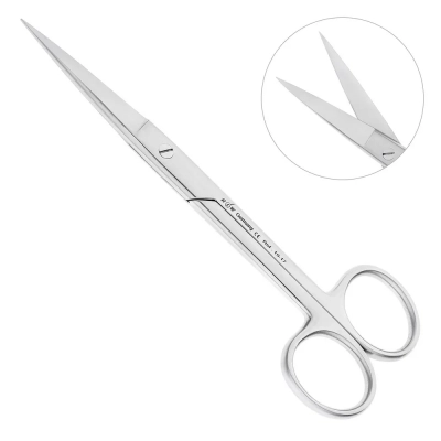 Ножницы хирургические хирургические, острый/острый, 14,5 см, 19-17*