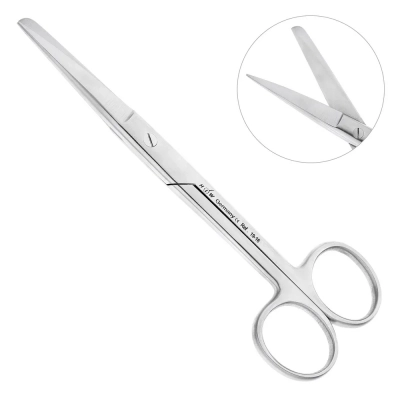 Ножницы хирургические хирургические, острый/тупой, 14,5 см, 19-16*