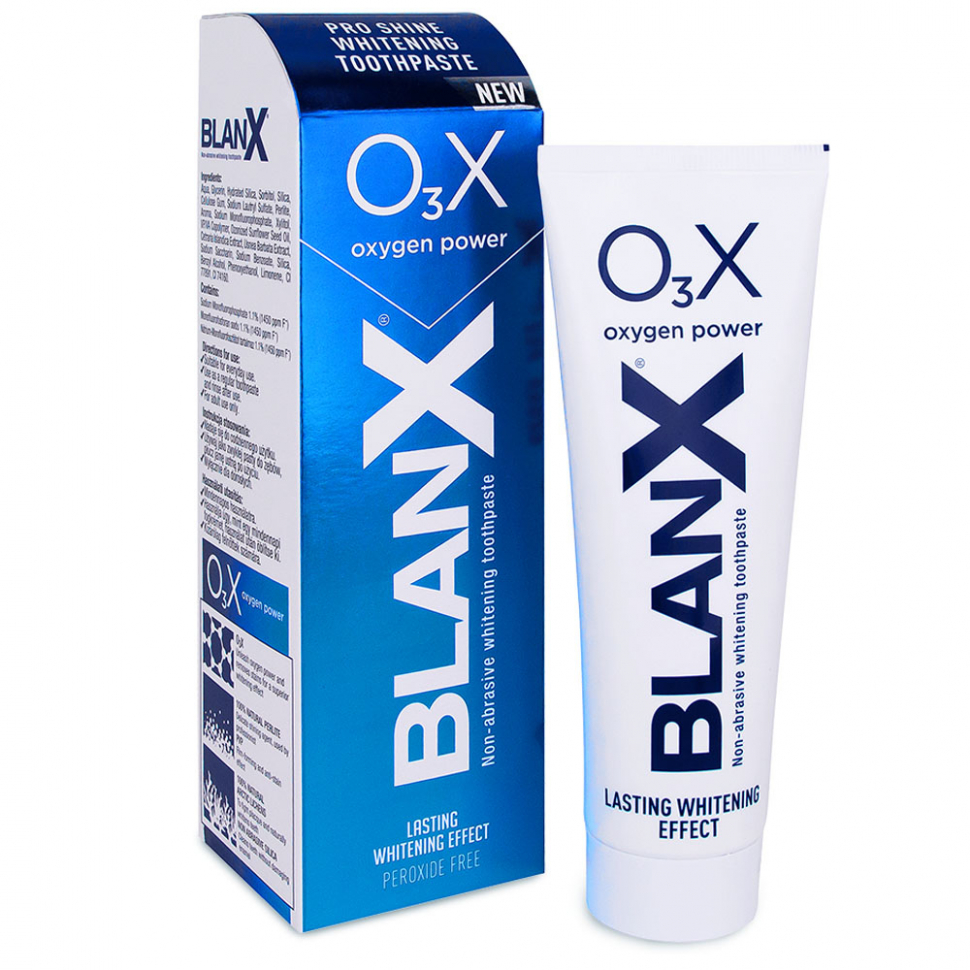 Зубная паста BlanX O₃X – Professional Toothpaste, 75 мл
