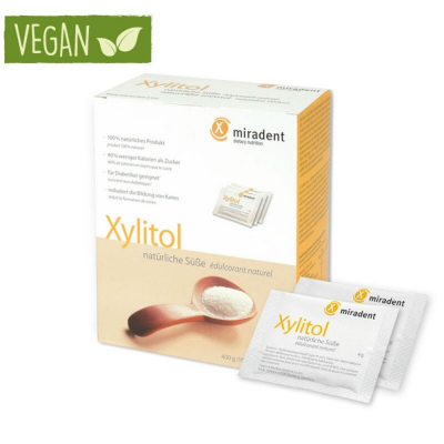 Заменитель сахара Miradent Xylitol Pulver, 100 x 4 гр