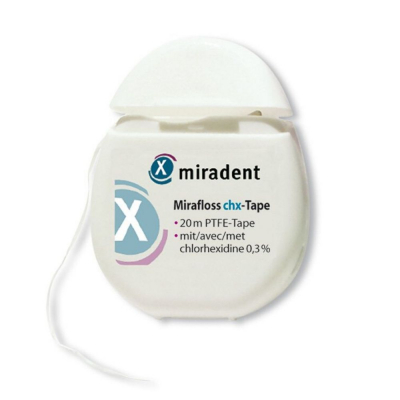 Зубная нить Miradent Mirafloss chx-лента, 20 м