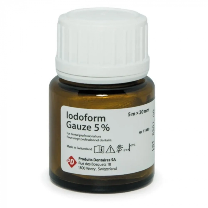 Iodoform Gauze - повязка йодоформная 5%, 5 м x 20 мм