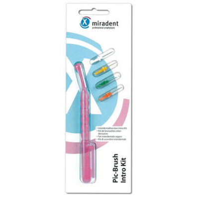 Набор ершиков Miradent Pic-Brush Intro-Kit розовый
