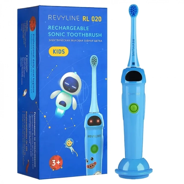 Электрическая зубная щетка Revyline RL 020 Kids Синяя