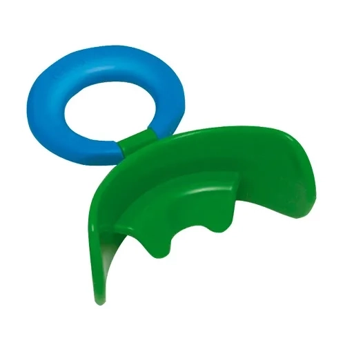 MUPPY с козырьком, жесткая, зеленая LARGE (с синим кольцом, от 5 до 8 лет)