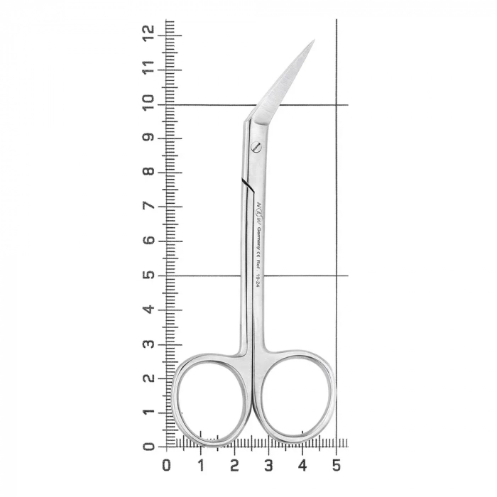 Ножницы хирургические угловые Fadenschere, 11,5 см, 19-24*